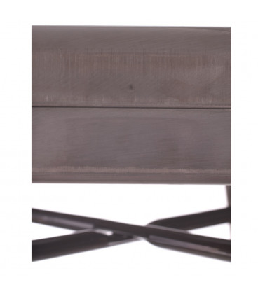 Lot de 2 Tabourets Bar Patine Argent Dallas