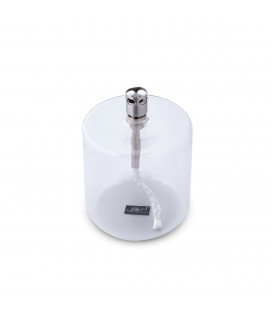 Lampe à huile cylindre Chromé 8cm M