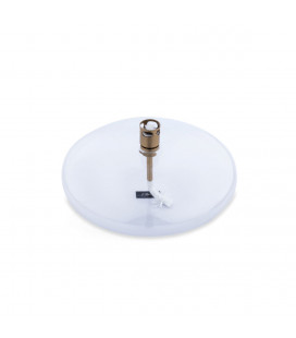Lampe à huile Galet Laitonnée 14cm M