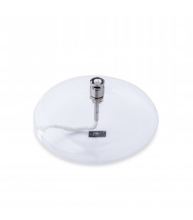 Lampe à huile Galet Chromée 14cm M