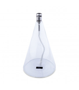 Lampe à huile Icone Chromé 18cm L