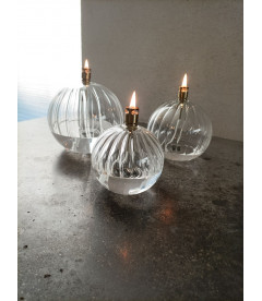 Bougie Eternelle Elegante Laitonnée 11cm M Bougie Eternelle Elegante Laitonnée 11cm M