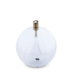 Lampe à huile Elegante Laitonnée 13cm L