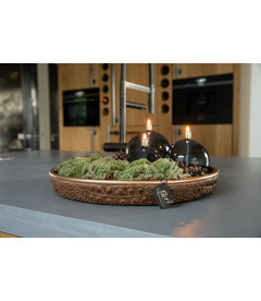 Bougie Eternelle Elegante Laitonnée 9cm S