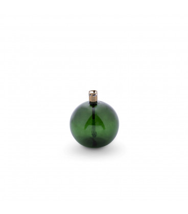 Bougie Eternelle Ronde Verte Chromée 9cm S