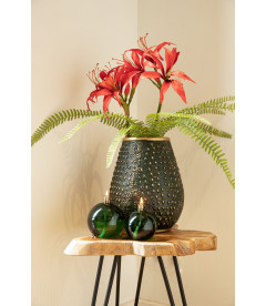 Bougie Eternelle Ronde Verte Chromée 9cm S Bougie Eternelle Ronde Verte Chromée 9cm S