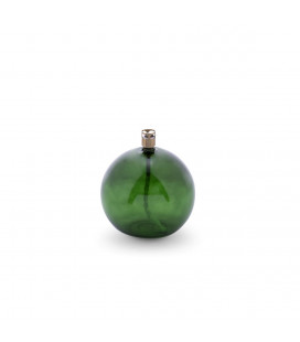 Lampe à huile Ronde Verte Chromée 11cm M