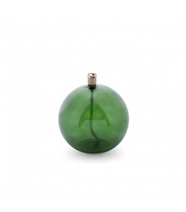 Bougie Eternelle Ronde Verte Chromée 9cm S