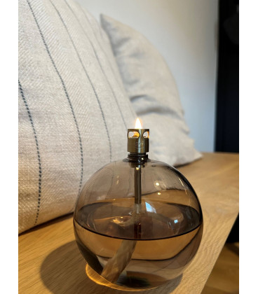 Bougie Eternelle Ronde Champagne Chromée 9cm S