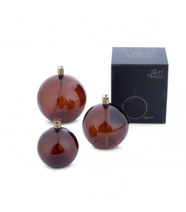 Bougie Eternelle Ronde Champagne Chromée 9cm S 2