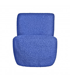 Fauteuil Eve tissu bouclette bleu Fauteuil Eve tissu bouclette bleu