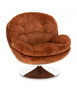 Fauteuil Pivotant Memento Fox Velours