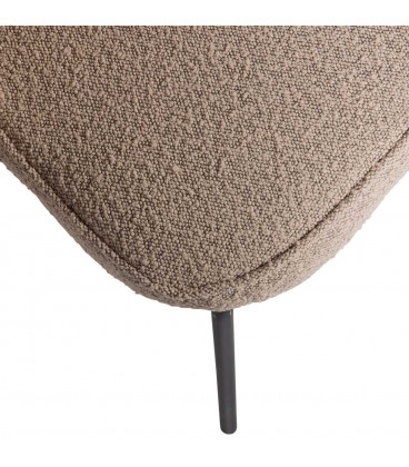 Chaise Admit Velours Bouclé BeigeWOOOD by De Eekhoorn
