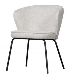 Chaise Admit Velours Bouclé NaturelWOOOD by De Eekhoorn Chaise Admit Velours Bouclé NaturelWOOOD by De Eekhoorn
