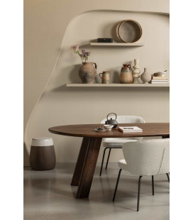 Chaise Admit Velours Bouclé NaturelWOOOD by De Eekhoorn 2