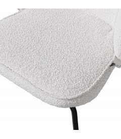 Chaise Admit Velours Bouclé Naturel