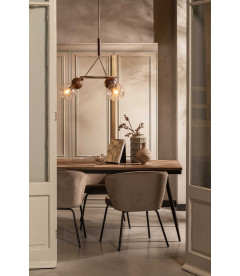 Chaise Admit Velours KakiWOOOD by De Eekhoorn Chaise Admit Velours KakiWOOOD by De Eekhoorn