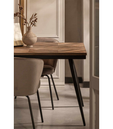 Chaise Admit Velours KakiWOOOD by De Eekhoorn