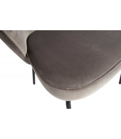 Chaise Admit Velours KakiWOOOD by De Eekhoorn Chaise Admit Velours KakiWOOOD by De Eekhoorn