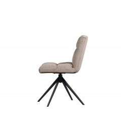 Chaise Pivotante Vinny Velours Sable Chaise Pivotante Vinny Velours Sable
