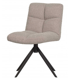 Chaise Pivotante Vinny Bouclé Sable Chaise Pivotante Vinny Bouclé Sable