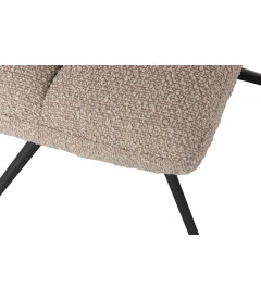 Chaise Pivotante Vinny Bouclé Sable Chaise Pivotante Vinny Bouclé Sable