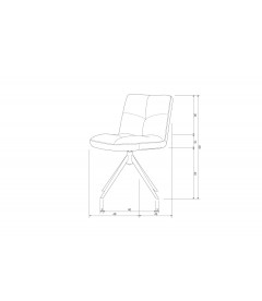 Chaise Pivotante Vinny Bouclé Sable Chaise Pivotante Vinny Bouclé Sable