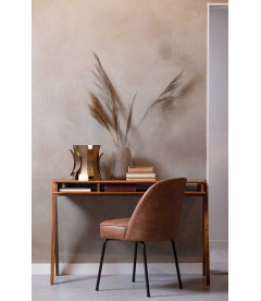 Chaise Vogue Cuir Reyclé CognacWOOOD by De Eekhoorn