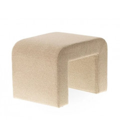 Pouf Lhassa Blanc Bouclette