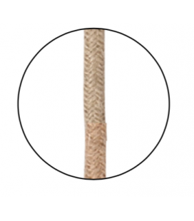 Rallonge Suspension Métal Laiton Doré et Câble en Corde 2