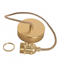 Câble pour Suspension en corde et Métal Laiton Doré (D.5xH.80cm) Câble pour Suspension en corde et Métal Laiton Doré (D.5xH.80cm)