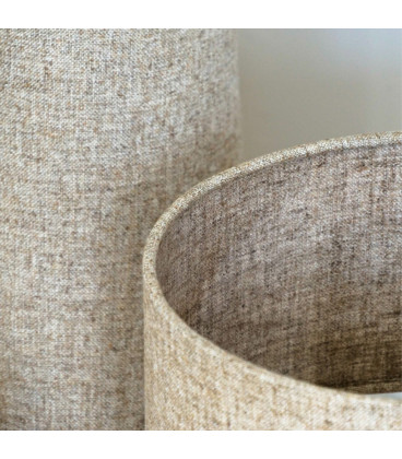 Lampadaire saturne lin H130cm