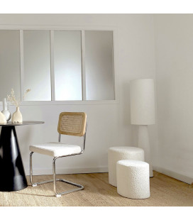 Lampadaire saturne blanc  H130cm 2