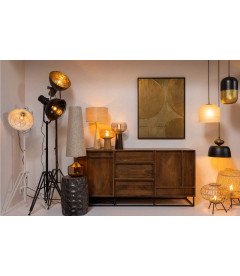 Lampadaire Spotlight 167cm Métal BlancWOOOD by De Eekhoorn Lampadaire Spotlight 167cm Métal BlancWOOOD by De Eekhoorn