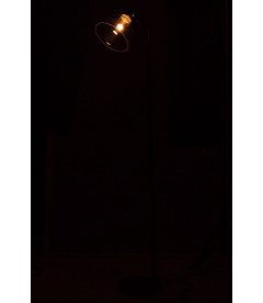 Lampe Sur Pied Magali Acier/Verre Transparent
