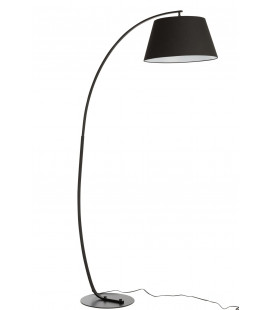 Lampe Sur Pied Arrondie Metal Noir