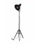 Lampadaire Spotlight 167cm Métal Brossé Noir