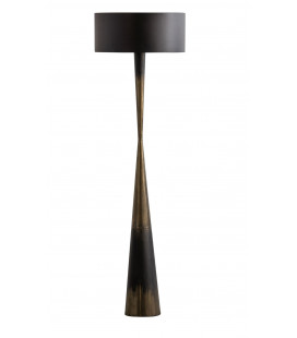 Lampadaire Blackout Too métal noir/brass