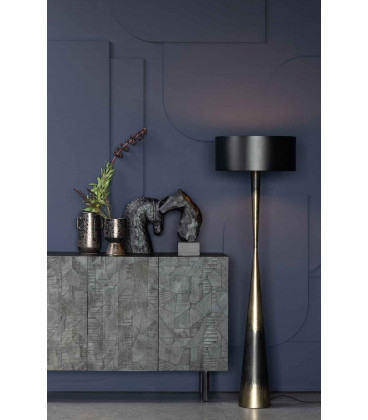 Lampadaire Blackout Too métal noir/brassWOOOD by De Eekhoorn