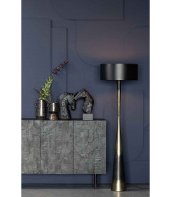 Lampadaire Blackout Too métal noir/brassWOOOD by De Eekhoorn