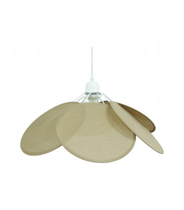 Suspension Evasion Coton/Lin Taupe Ø73cm H50cm