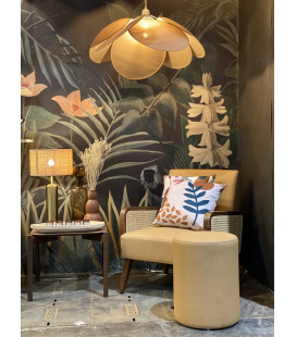 Suspension Evasion Coton/Lin Taupe Ø73cm H50cm 2