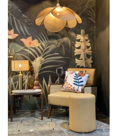 Suspension Evasion Coton/Lin Taupe Ø73cm H50cm Suspension Evasion Coton/Lin Taupe Ø73cm H50cm