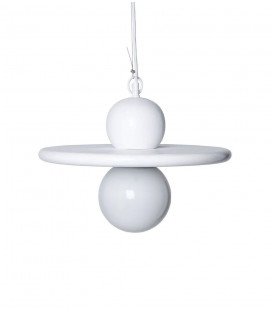 Suspension Yuma Blanc/Marron 40cm