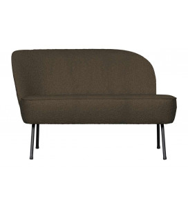 Banquette Vogue Gauche Lounge Bouclé Vert Chaud