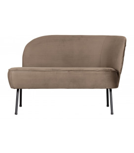 Banquette Vogue Droite Lounge Velours Kaki