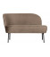 Banquette Vogue Gauche Lounge Velours Kaki