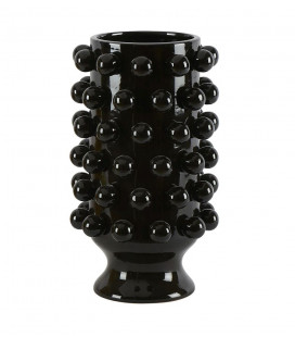 Céramique de Décoration Grappa Noire H24cm