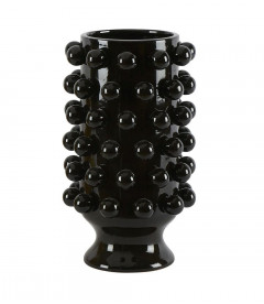 Céramique de Décoration Grappa Noire H24cm