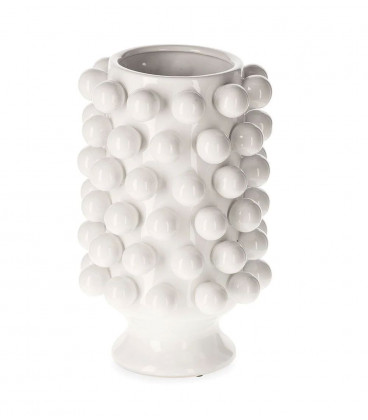 Céramique de Décoration Grappa Blanche H40cm